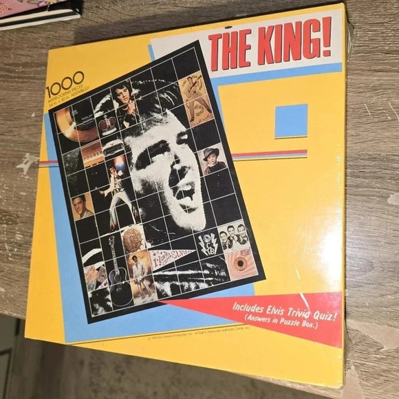 New Old Stock NOS Vintage Elvis Puzzle Factory Sealed Springbok 1000 Piece - Picture 1 of 8